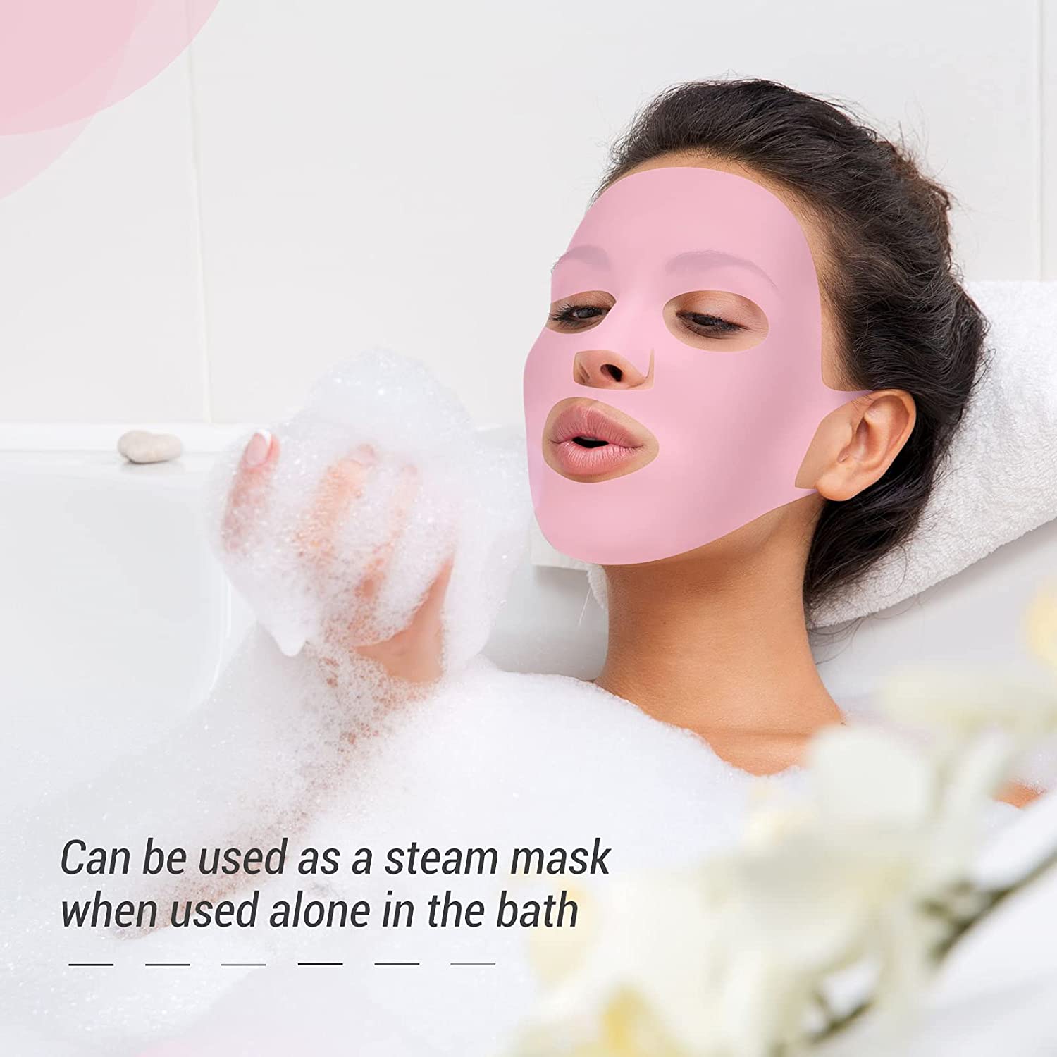 시트 마스크 용 재사용 가능한 실리콘 페이스 마스크 홀 - Silicone Mask Bracket 리뷰 및 가격