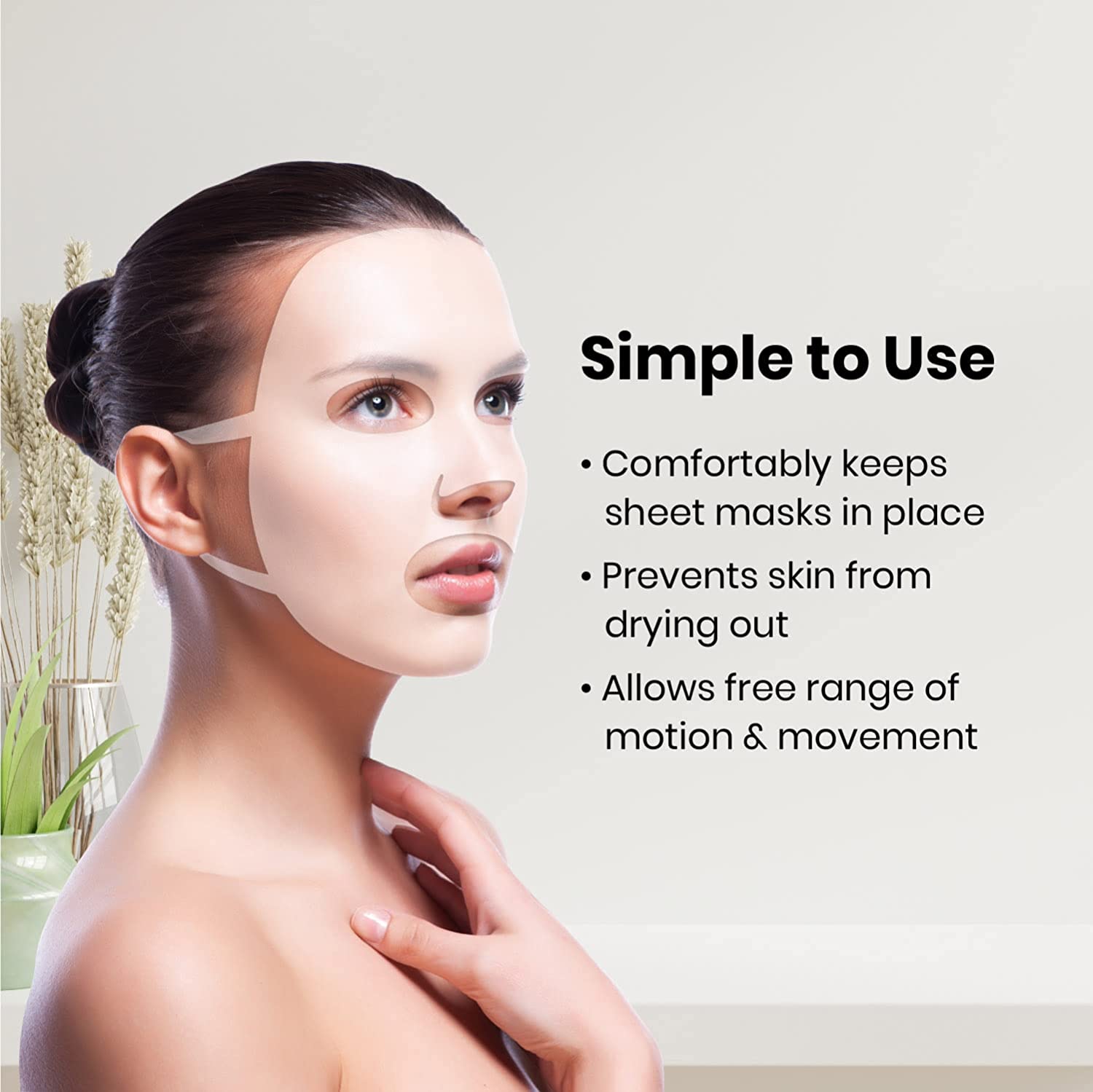 시트 마스크 용 재사용 가능한 실리콘 페이스 마스크 홀 - Silicone Mask Bracket 리뷰 및 가격